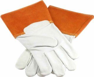 Forney 55209 TIG Welding Gloves, Large, Cream and Rust   Welding Safety Gloves  