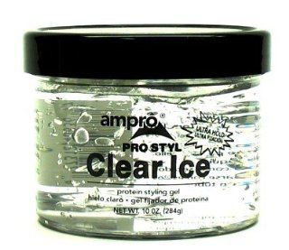 Ampro 10.5 oz. Pro Styl Protein Gel Clear Ice Ultra Hold (Case of 6) Health & Personal Care