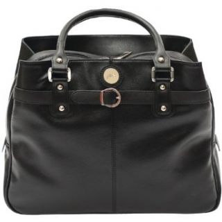 Jill e Designs E GO Leather Career Bag (Black) Briefcases Clothing