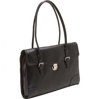 Liz Claiborne Handbags Work World Large Flap BriefcaseTote (Black) Clothing