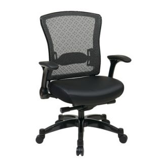 Office Star Space Seating Eco Leather Executive Back Chair with Flip