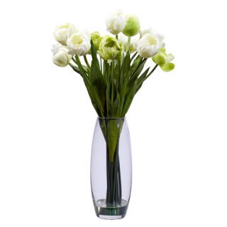 Nearly Natural Large Gladiola with Cylinder Vase Silk Arrangement