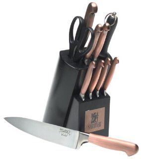 Sabatier Copper Balance 11 Piece Knife Set with Block Kitchen & Dining