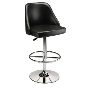 Creative Images International Padded Leatherette Barstool with Gas