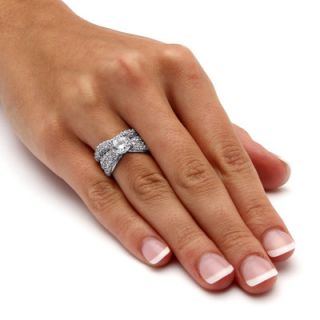 Palm Beach Jewelry Princess Cut Cubic Zirconia Bridal Ring Set