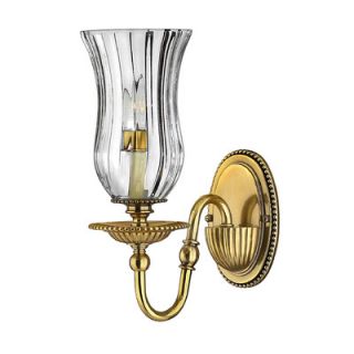 hinkley lighting oxford 1 light wall sconce