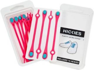 HICKIES Elastic Lacing System (Pink Body / Turquoise Head) Shoes