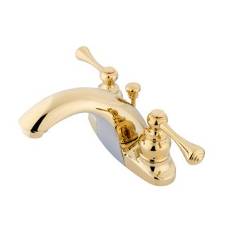 English Country Double Handle Centerset Bathroom Faucet with ABS Pop