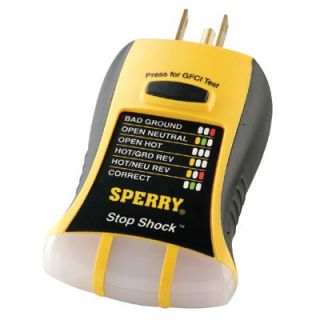 Sperry Sperry Instruments   Stop Shock Gfci Outlet Testers W