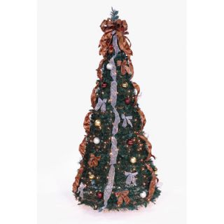 LB International Pop Up 6 Green Artificial Christmas Tree with 350