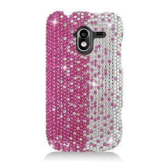 Aimo ZTEN9120PCLDI685 Dazzling Diamond Bling Case for ZTE Avid 4G N9120   Retail Packaging   Pink Divide Cell Phones & Accessories