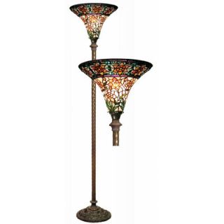 Warehouse of Tiffany Rose Torchiere Floor Lamp