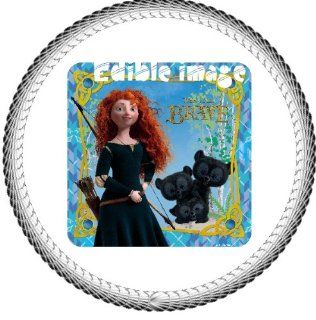12   Brave Merida & Cubs Edible Image Cupcake Toppers  Decorative Cake Toppers  