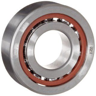 NSK 7208CTRDULP4Y Super Precision Angular Contact Bearing, 15 Contact Angle, Straight Bore, Open Enclosure, Phenolic Cage, Normal Clearance, 40mm Bore, 80mm OD, 0.709" Width, 19200rpm Maximum Rotational Speed, 5670lbf Static Load Capacity, 8160lbf Dy