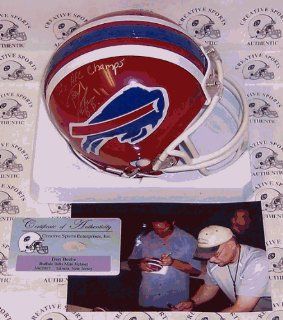 Don BeeBe   Riddell   Autographed Mini Helmet   Buffalo Bills  Sports Related Collectibles  Sports & Outdoors