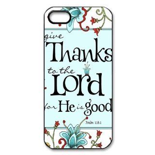 Personalized Bible Verse Hard Case for Apple iphone 5/5s case AA688 Cell Phones & Accessories