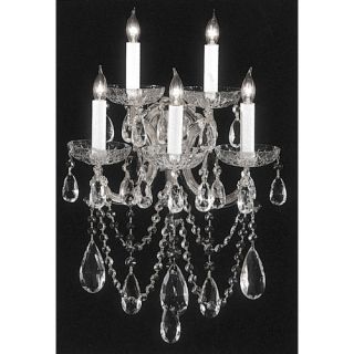 Bohemian 5 Light Crystal Candle Wall Sconce