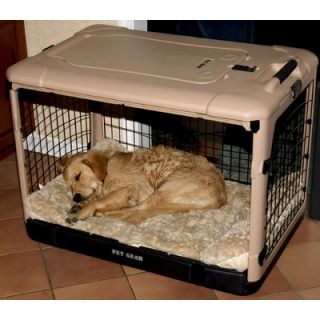 Pet Gear Deluxe Steel Dog Crate in Sage