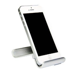 Smart Stand 712   Aluminium desktop stand, dock, holder for iPhone 4, 4S, 3G, 3GS, 5, Samsung Galaxy S3 S4, Google, HTC, Sony Xperia, Nokia Lumia Smart Phone and Mobile Phone (GREY + SILVER) Cell Phones & Accessories