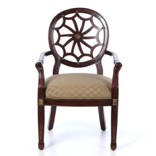 Powell Furniture Classic Seating Spider Web Fabric Arm Chair
