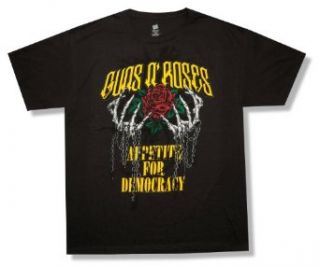 Guns N' Roses "Hands & Chains Tour 2012" Black T Shirt New Adult at  Mens Clothing store