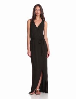 LAmade Women's Belted and Flowy Tank Maxi Dress, Black, X Small