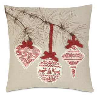 Eastern Accents Nordic Holiday Festive Bow Pillow