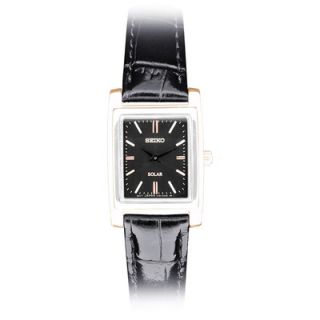 Seiko Womens Solar Watch with Leather Strap