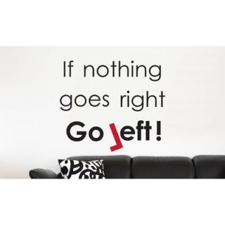 Brewster Home Fashions Euro When Nothing Goes Right Wall Quote Decals