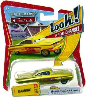 Disney / Pixar CARS Movie 155 Die Cast Car with Lenticular Eyes Yellow Ramone Toys & Games