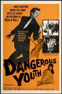 Dangerous Youth 1958 Original Movie Poster Comedy Crime Musical Carole Lesley, Frankie Vaughan, George Baker Entertainment Collectibles