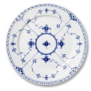 Blue Fluted Half Lace 10.75" Dinner Plate Kitchen & Dining