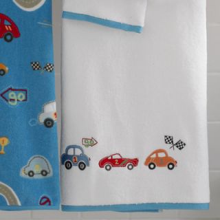 Kassatex Bambini Racetrack Embroidered Bath Towel (Set of 6)