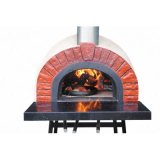 Rustic Natural Cedar Furniture Outdoor Wood Fired Oven with Red Brick