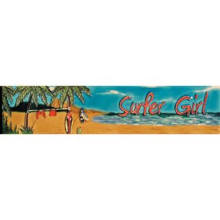 EnVogue 16 x 3 Surfer Girl Art Tile in Multi