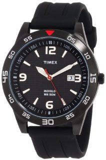 Timex Men's T2N694 "Elevated Classics" Watch with Black Resin Strap at  Men's Watch store.