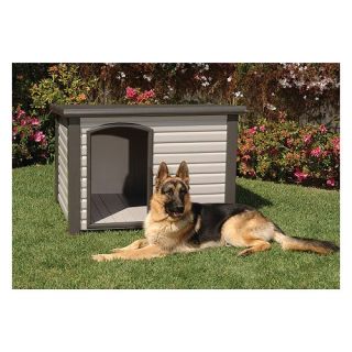 ProConcepts Cozy Cabin Dog House in White / Gray