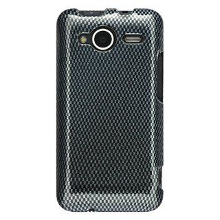 Carbon Fiber Design 2pcs Phone Protector Hard Cover Case for HTC EVO Shift 4g Cell Phones & Accessories