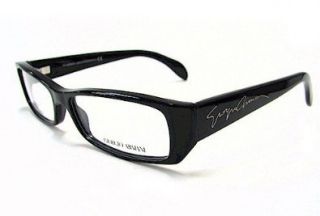GIORGIO ARMANI GA 717 Eyeglasses Black 807 Optical Frame Shoes