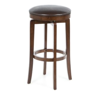 Shea Backless Bar Stool in Brown Cherry