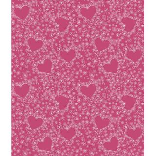 Room Mates Beaded Curtain Wallpaper in Pink