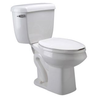 Zurn Pressure Assist 1.0 GPF / 1.6 GPF Elongated 2 Piece Toilet with