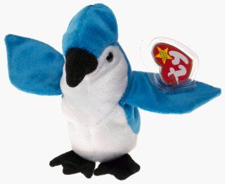 TY Beanie Baby   ROCKET the BlueJay Bird Toys & Games