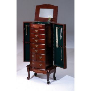 Marquis Cherry Cheval Jewelry Armoire Mirror