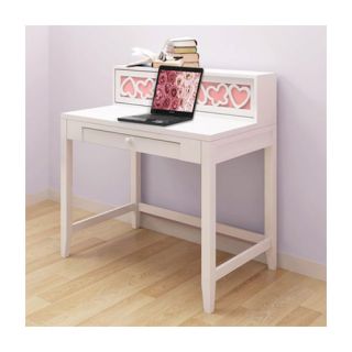 Hearts 37.5 W Writing Desk with Hutch