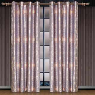 Patch Magic Multi Brown and Tan Plaid Bed Cotton Curtain Single Panel
