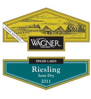 2011 Wagner Vineyards Semi Dry Riesling 750 mL Wine