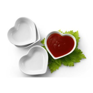 DanyaB Heart Shaped Sauce / Dipping Dish (Set of 4)