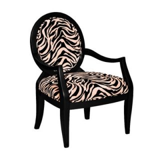 Powell Classic Seating Zebra Fabric Arm Chair