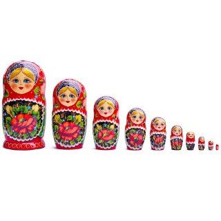 10 pcs/ 11" Matrena Russian Nesting Dolls Toys & Games